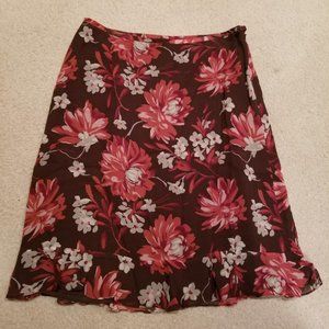 Ann Taylor floral skirt 4P
